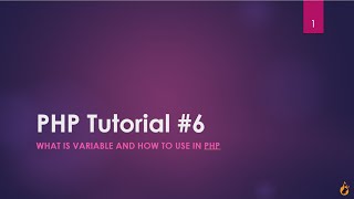 PHP variable - PHP Tutorial - 6