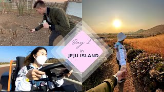 [Eng/Kor] Jeju Day 2:  Saebyeol Oreum + Geumneung +9.81 park + Saebil Cafe \u0026 Zoo + Paik's Beer +Maze