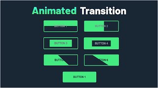 6 Different Types of Animated Button Hover Effect Design using Pure CSS in Few Steps | CSS Tricks