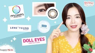 👀 Kính áp tròng nào đáng mua? | REVIEW CONTACT LENS | Review mỗi ngày #6 | Happy Skin