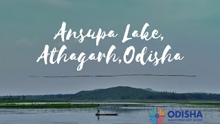 scenic view of Ansupa Lake, Athagarh, Odisha