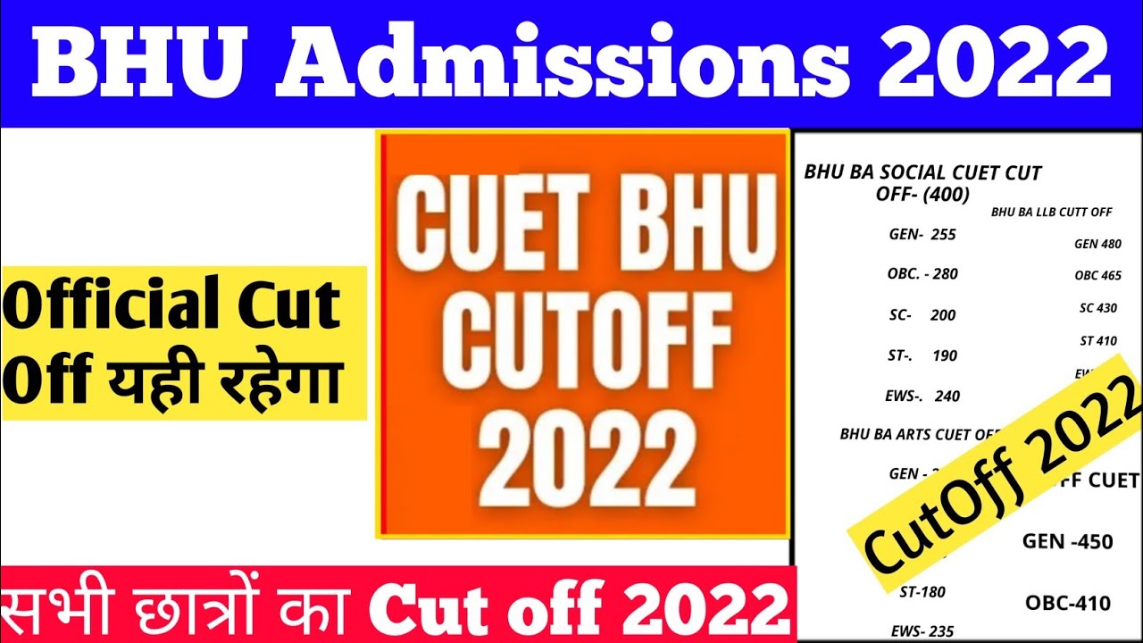 Bhu Cut Off 2022 |bhu Ug Cut Off 2022|bhu Expected Cut Off 2022 |bhu ...