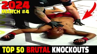 Top 50 Crazy Knockouts of MARCH 2024 #4 (MUAY THAI •MMA•KICKBOXING•BOXING)