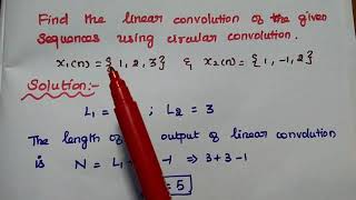 Relation between Linear Convolution and Circular Convolution