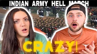 AMERICAN COUPLE REACTS TO Indian Army Hell March || India's Republic Day Parade