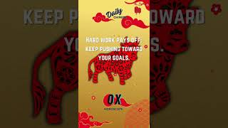 🐂OX TODAY🐮 Dec 27, 2024 #astrology #horoscope #ox #chinese