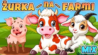 ŽURKA NA FARMI - MIX 💜 Pesme o životinjama 💛 Kako kažu životinje ❤️️ Eci Peci Pec 💚 Animal song MIX