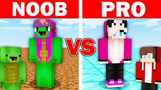 Minecraft NOOB vs PRO: EPIC GIRLS by Mikey Maizen and JJ (Maizen Parody) challenge