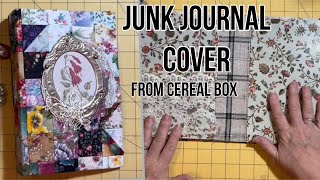 How to make a journal or book cover from a cereal box! All the steps