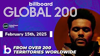 Billboard Global 200 Singles of This Week (February 15th, 2025)