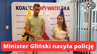 Agnieszka Pomaska: Minister Gliński nasyła policję.