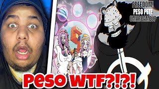 PE$O PETE - FREEDOM! (OFFICIAL LYRIC VIDEO) [ONE PIECE] (REACTION)