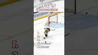 Top 5 Misses Open Net in NHL!