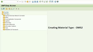 How to create material type in SAP MM