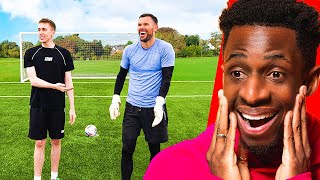TAKING ON A PROFESSIONAL GOALKEEPER!!