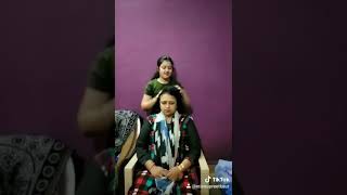 Lock down me hair massage mom ki with masti