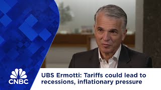 Tariff escalation could lead to recessions and inflationary pressure, UBS CEO Ermotti says