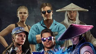 Mortal Kombat 11 Johnny Cage, Sonya and Raiden 1995 Movie Skin voices vs normal MK11 voices intros