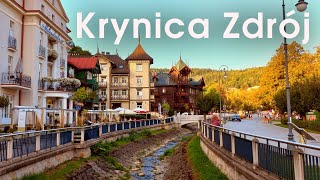 Krynica Zdrój - Poranny spacer 4K