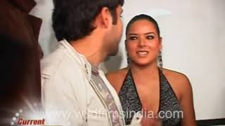 Udita Goswami and Himesh Reshammiya at Aksar music success party, with Mahesh Bhatt