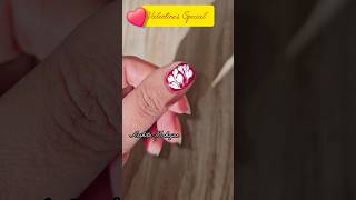 Valentine special Nailart 💅#valentines #nailart #teenager #love #shorts #couplegoals