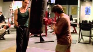 Catherine Bell JAG 02x15 Rendezvous Working Out On Bench Press
