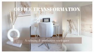 HOME OFFICE TRANSFORMATION | A calm, productive & cosy space to work from home | Danielle Ashley