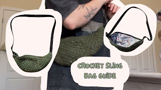 crochet sling bag guide :)