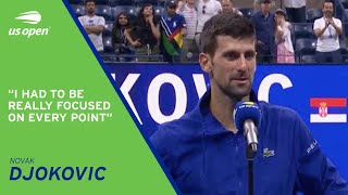 Novak Djokovic On-Court Interview | 2021 US Open Quarterfinal