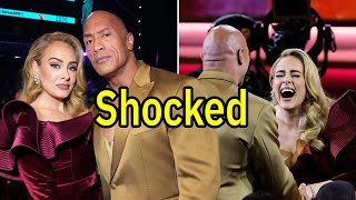 Adele Gets SHOCKED by Dwayne Johnson in the GRAMMY 2023