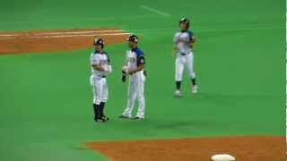 2012/09/18；　小谷野の2点ﾀｲﾑﾘｰ2塁打