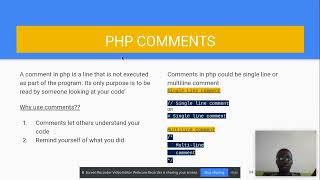2. Php Syntax and Comments