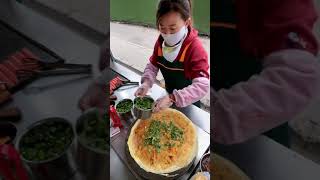 Asian street food 煎饼 #shorts