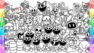 Poppy Playtime Chpter 3 Coloring Pages / How to Color ALL Bosses and MONSTERS from All Chapters