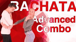 Bachata Advanced Combo for Social Dancing | Bachata Tutorial by Marius\u0026Elena