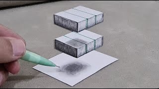 easy  3d drawing on paper amazing