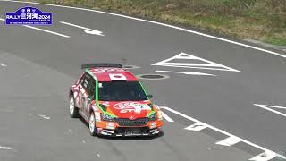 2024年全日本ラリー選手権開幕戦ラリー三河湾 Leg1 SS4 Kota Tobone Yama #1 勝田範彦/木村裕介 #2 福永修/齊田美早子