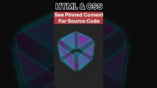 🚀 Build an Interactive 3D Rotating Wireframe Cube with HTML & CSS || #shorts #trending #viralvideo