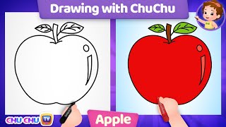 How to Draw a Red Apple + More Drawings with ChuChu - ChuChu TV Drawing Lessons for Kids