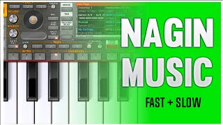 Nagin Music On Mobile ORG Piano 🎹 Fast+Slow Learn Easily