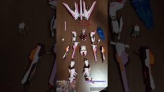 ＨＧ 1/144 マイティストライクフリーダムガンダム　ストライクルージュカラー　筆塗り　全塗装　組立　部分塗装＆ウェザリング　#shorts