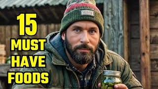 15 Survival Foods For Every Prepper Pantry: CANNED - POWDERED - DRIED