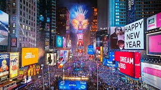 (Full HD) New York Times Square 🎉 New Year's Eve 2020 #BallDrop 🌟 #Countdown