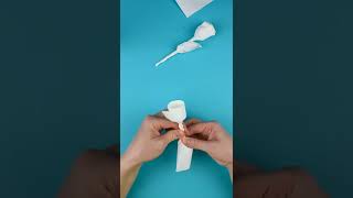 How to make a rose using a paper napkin #shorts