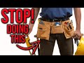 STOP DOING THIS! How To Wear A Tool Belt The RIGHT WAY!