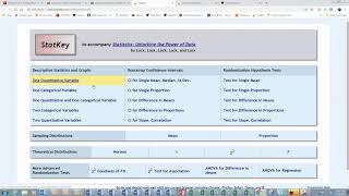 Statkey One Quantiative Variable