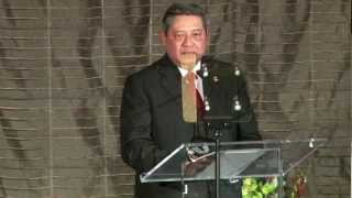 Aceptance Speech By H.E. Susilo Bambang Yudhoyono After Receiving Two Awards