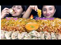 Eating Challenge spicy 🔥🌶️ Masala Maggie,Chicken Steamed Momos|Cooking 🫕 and Eating 😋|Challenge