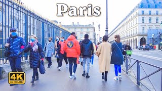Paris France, Walking Tour - December 26, 2021 [4K UHD]