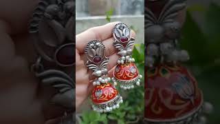 Oxidised Meenakari Jhumka #shortsfeed #freeshipping #cashondelivery